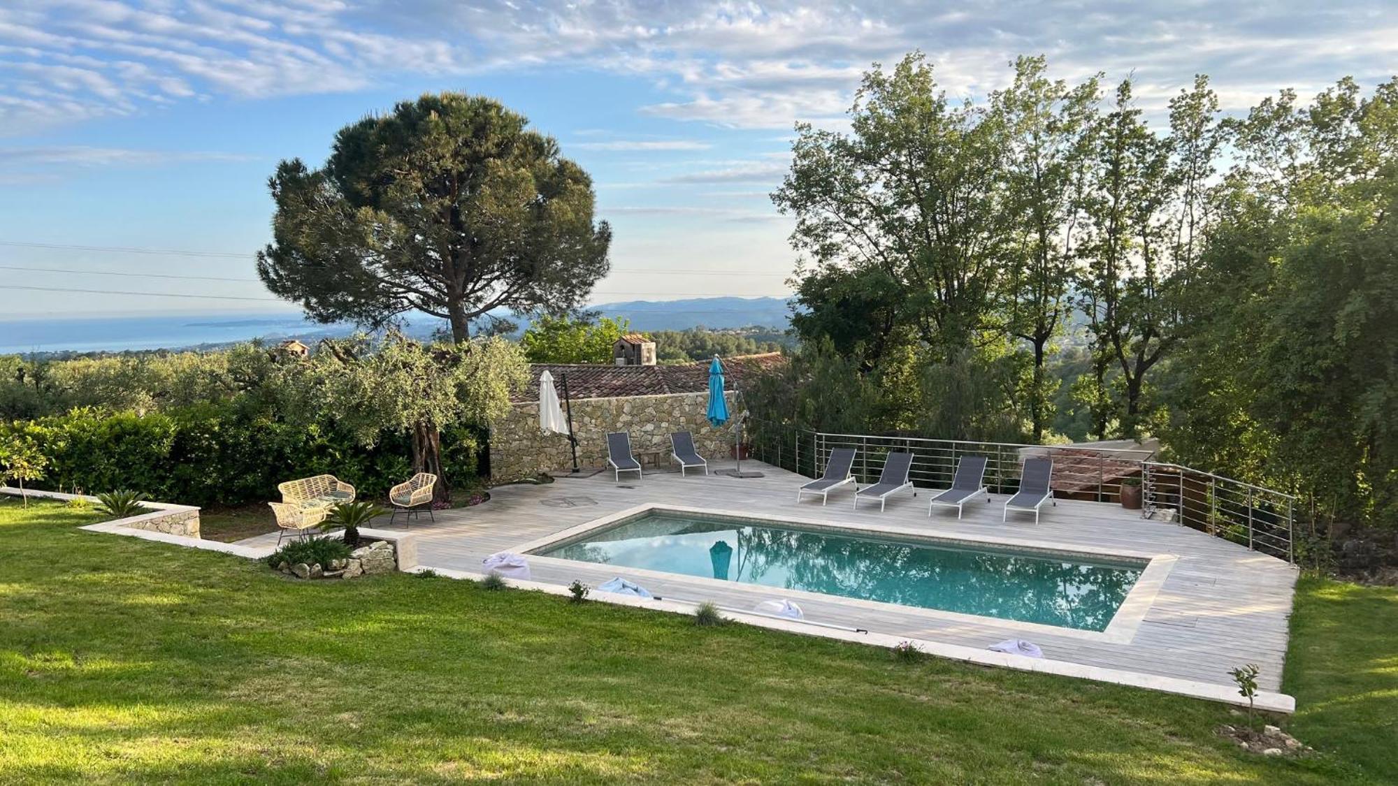 Magnifique Villa Moderne Avec Piscine La Gaude Exteriér fotografie